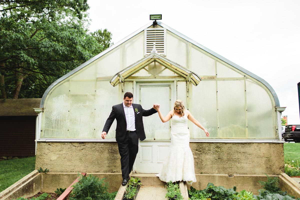 Jenn & Peter Formal Photo on Park Grounds